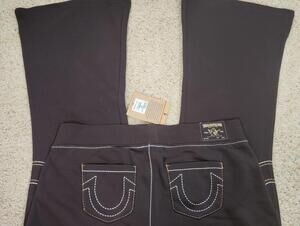 NWT True Religion Pull-On Flare Jeans Red Anniversary 2XL